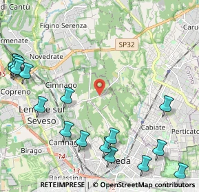 Mappa Via per Mariano, 20823 Lentate sul Seveso MB, Italia (2.99833)