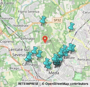 Mappa Via per Mariano, 20823 Lentate sul Seveso MB, Italia (2.0535)