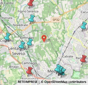 Mappa Via per Mariano, 20823 Lentate sul Seveso MB, Italia (2.99385)