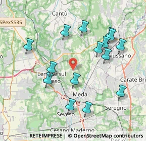 Mappa Via per Mariano, 20823 Lentate sul Seveso MB, Italia (4)