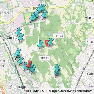 Mappa Via per Mariano, 20823 Lentate sul Seveso MB, Italia (1.296)