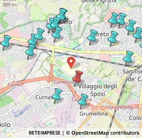 Mappa Villaggio degli Sposi, 24127 Bergamo BG, Italia (1.3055)