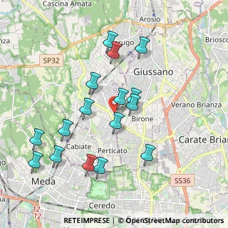 Mappa Via Padre Masciadri, 22066 Mariano Comense CO, Italia (1.92313)