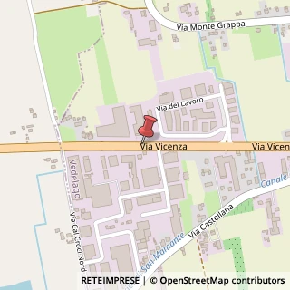 Mappa Via Vicenza, 30, 31050 Vedelago, Treviso (Veneto)