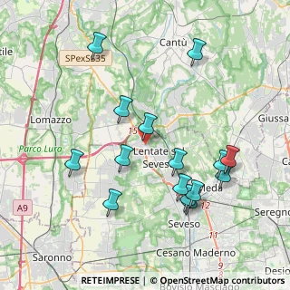 Mappa Viale del Popolo, 20823 Lentate sul Seveso MB, Italia (4.05733)