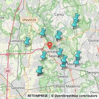 Mappa Viale del Popolo, 20823 Lentate sul Seveso MB, Italia (3.90071)