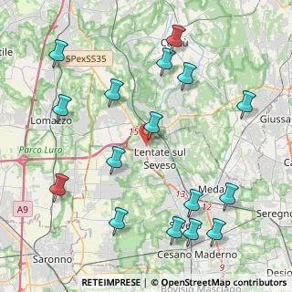 Mappa Viale del Popolo, 20823 Lentate sul Seveso MB, Italia (5.0125)