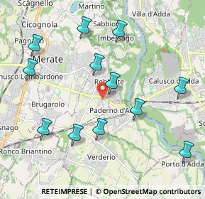 Mappa Via Capitano Mario Riva, 23899 Robbiate LC, Italia (2.20667)
