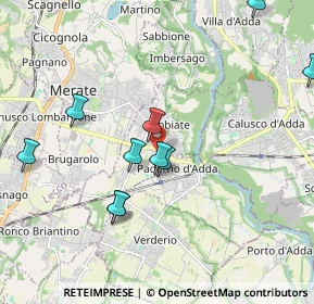 Mappa Via Capitano Mario Riva, 23899 Robbiate LC, Italia (2.26091)