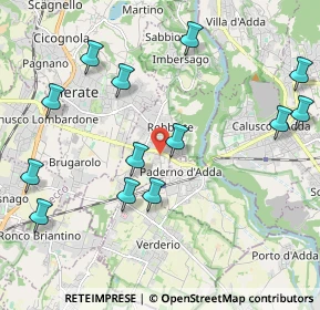 Mappa Via Capitano Mario Riva, 23899 Robbiate LC, Italia (2.34769)