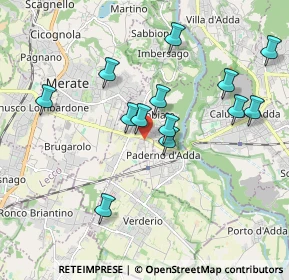 Mappa Via Capitano Mario Riva, 23899 Robbiate LC, Italia (1.80462)