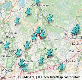 Mappa Via Capitano Mario Riva, 23899 Robbiate LC, Italia (9.817)