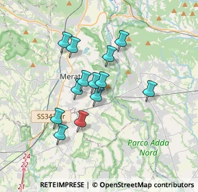 Mappa Via Capitano Mario Riva, 23899 Robbiate LC, Italia (2.74077)