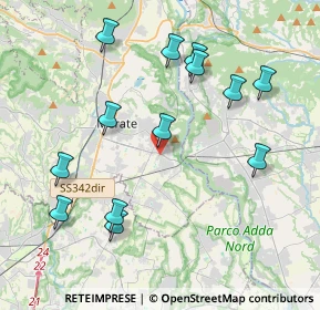 Mappa Via Capitano Mario Riva, 23899 Robbiate LC, Italia (4.26231)