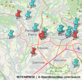 Mappa Via Gandhi, 24035 Curno BG, Italia (4.58563)