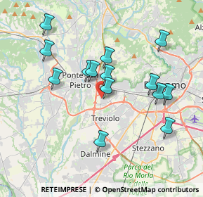 Mappa Via Gandhi, 24035 Curno BG, Italia (3.58143)