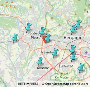 Mappa Via Gandhi, 24035 Curno BG, Italia (4.23273)