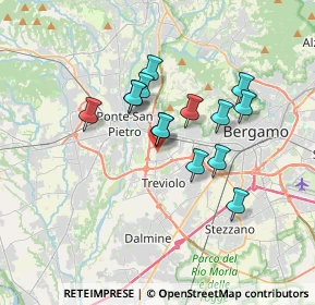 Mappa Via Gandhi, 24035 Curno BG, Italia (2.725)