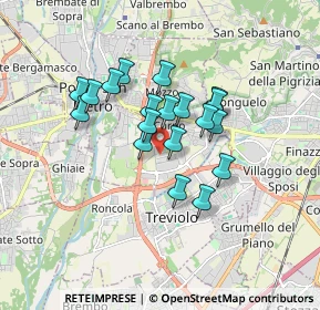 Mappa Via Gandhi, 24035 Curno BG, Italia (1.30105)