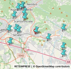 Mappa Via San Giovanni Bosco, 24061 Albano Sant'Alessandro BG, Italia (5.166)