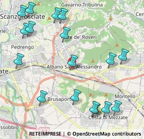 Mappa Via San Giovanni Bosco, 24061 Albano Sant'Alessandro BG, Italia (2.61765)
