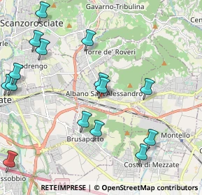 Mappa Via San Giovanni Bosco, 24061 Albano Sant'Alessandro BG, Italia (2.50333)