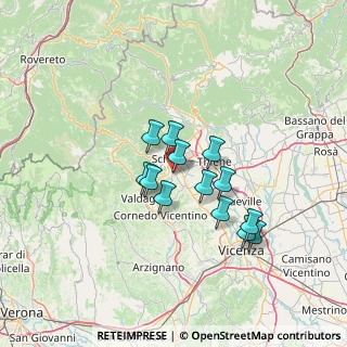 Mappa Via S. Gaetano, 36030 San Vito di Leguzzano VI, Italia (10.39846)