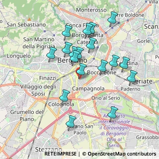 Mappa Via S. Giovanni Bosco, 24100 Bergamo BG, Italia (1.81944)