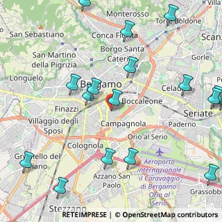 Mappa Via S. Giovanni Bosco, 24100 Bergamo BG, Italia (2.81235)