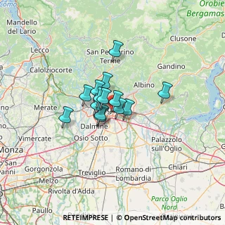 Mappa Via S. Giovanni Bosco, 24100 Bergamo BG, Italia (7.32714)
