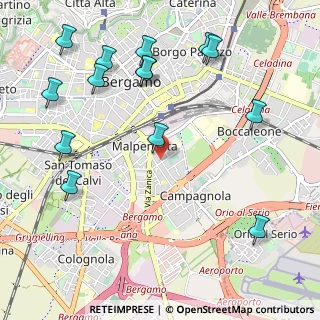 Mappa Via S. Giovanni Bosco, 24100 Bergamo BG, Italia (1.28786)