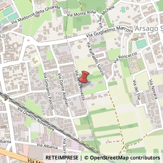 Mappa Via della Rivazza, 25, 21010 Arsago Seprio, Varese (Lombardia)