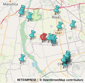 Mappa Via Dante, 36056 Tezze sul Brenta VI, Italia (4.478)