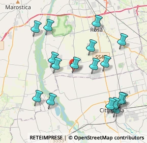 Mappa Via Dante, 36056 Tezze sul Brenta VI, Italia (4.29824)