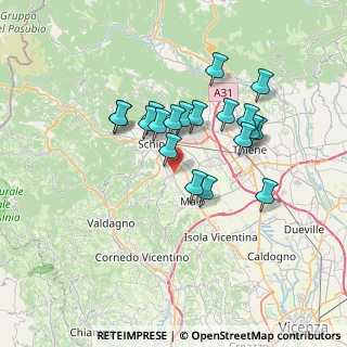Mappa , 36030 San Vito di Leguzzano VI, Italia (5.88789)