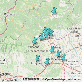 Mappa , 36030 San Vito di Leguzzano VI, Italia (12.7375)