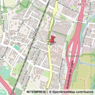 Mappa Via Varese, 84, 21013 Gallarate, Varese (Lombardia)