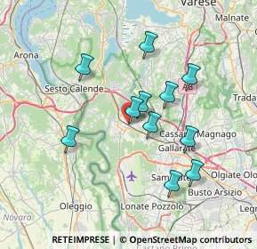 Mappa Via C. Garzonio, 21019 Somma Lombardo VA, Italia (6.28091)