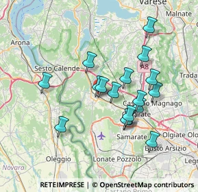 Mappa Via C. Garzonio, 21019 Somma Lombardo VA, Italia (6.41824)