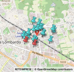 Mappa Via C. Garzonio, 21019 Somma Lombardo VA, Italia (0.2585)