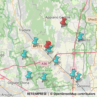 Mappa Via Paolo VI, 22076 Mozzate CO, Italia (4.51667)