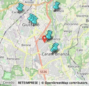 Mappa Via Antonio Vivaldi, 20843 Verano Brianza MB, Italia (1.76308)