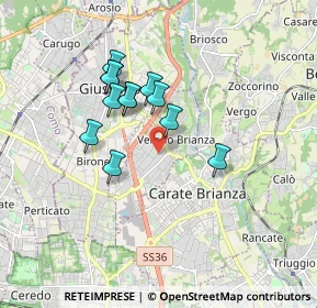 Mappa Via Antonio Vivaldi, 20843 Verano Brianza MB, Italia (1.41917)