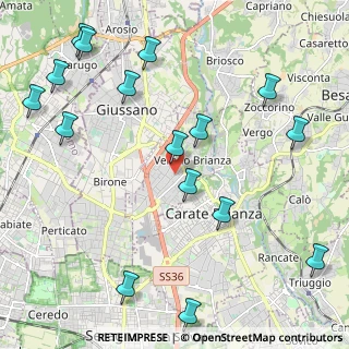 Mappa Via Antonio Vivaldi, 20843 Verano Brianza MB, Italia (2.69563)