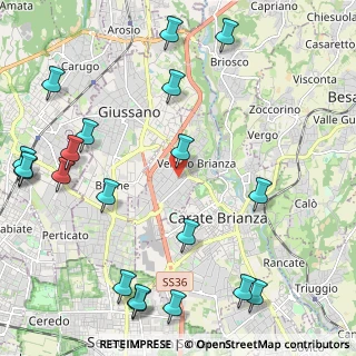 Mappa Via Antonio Vivaldi, 20843 Verano Brianza MB, Italia (2.917)