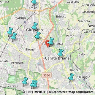 Mappa Via Antonio Vivaldi, 20843 Verano Brianza MB, Italia (2.85091)