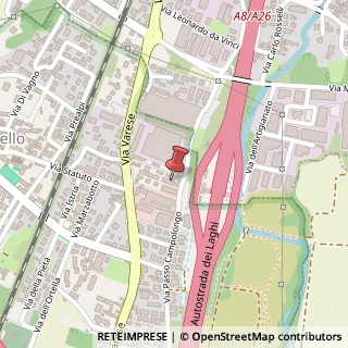 Mappa Via Varese, 84, 21013 Gallarate, Varese (Lombardia)