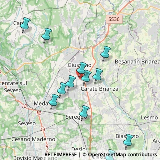 Mappa Via Papa Giovanni XXIII, 20833 Giussano MB, Italia (4.27417)