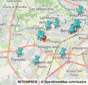 Mappa Via Martin Luther King, 24127 Bergamo BG, Italia (2.08333)