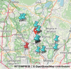 Mappa Via Umberto Giordano, 20833 Giussano MB, Italia (5.90375)